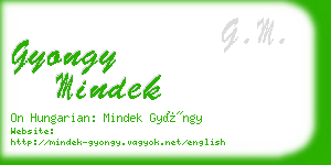 gyongy mindek business card